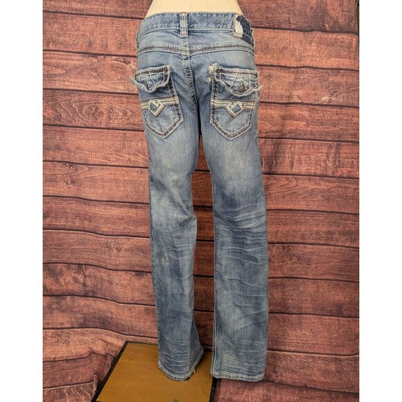 American Fighter Jeans Heritage Bootcut From the Buckle y2K Mens 30 FLAW - Picture 2 of 15